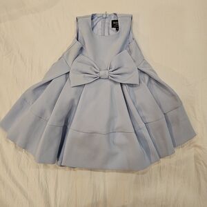 Bardot Junior Blue dress with front bow 6-12 months